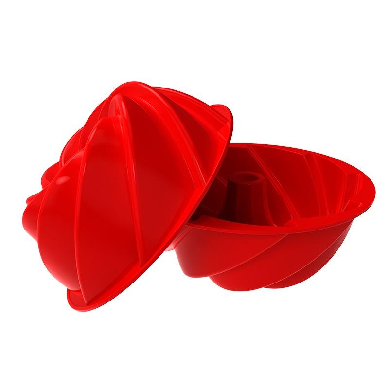 Khuôn silicon chiffon xoắn lốc xoáy lớn 24 cm dùng làm rau câu, bánh