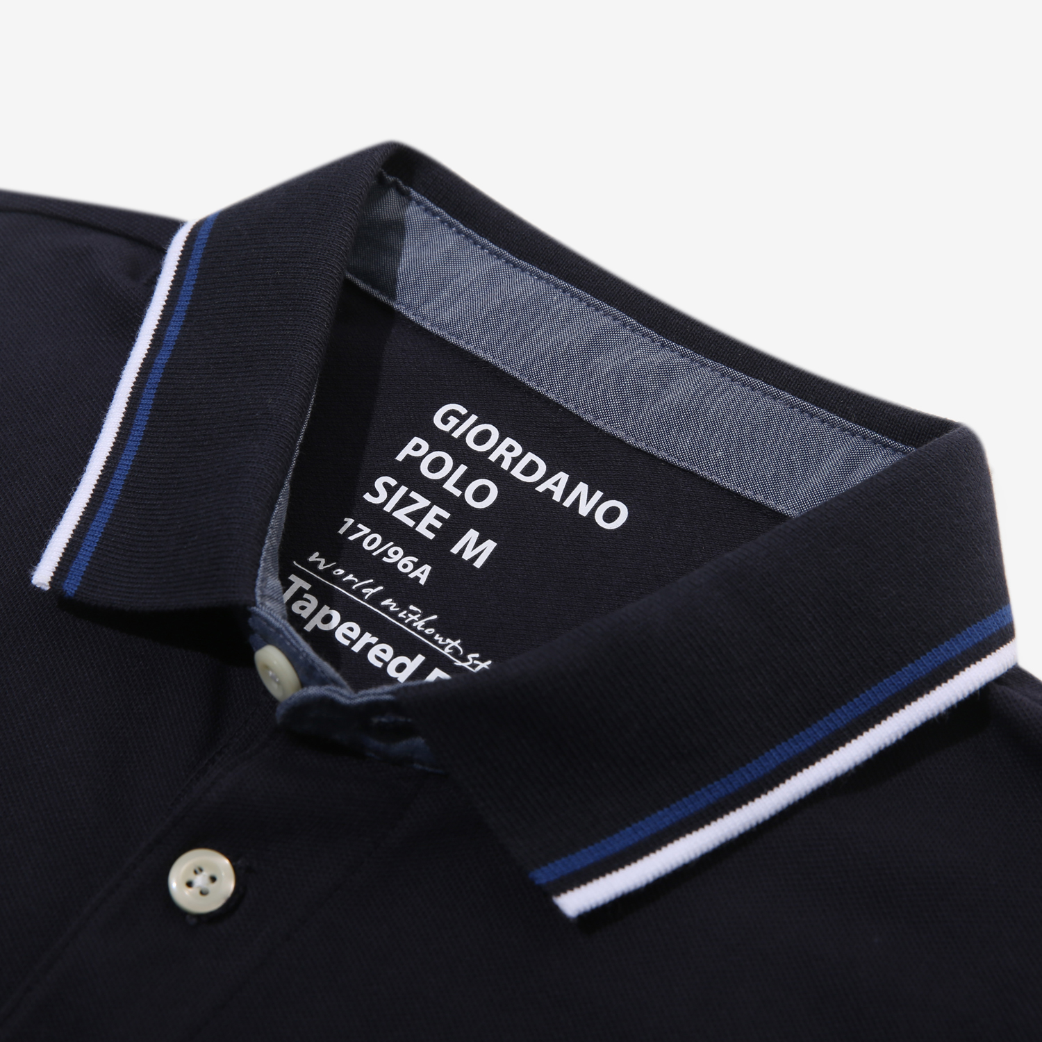 Áo Thun Nam Có Cổ Giordano Classic Polo 01011260 - Xanh đen- 06,M