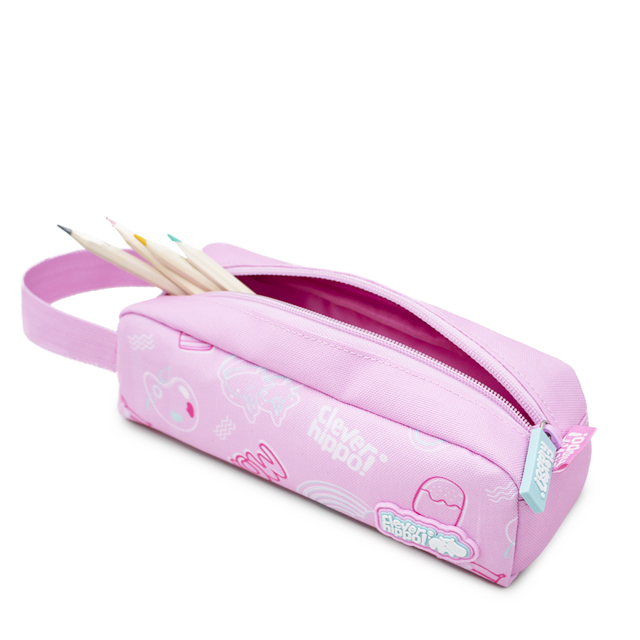 Bóp Viết CLEVERHIPPO Classic Boba Sành Điệu Hồng HC0105/PINK