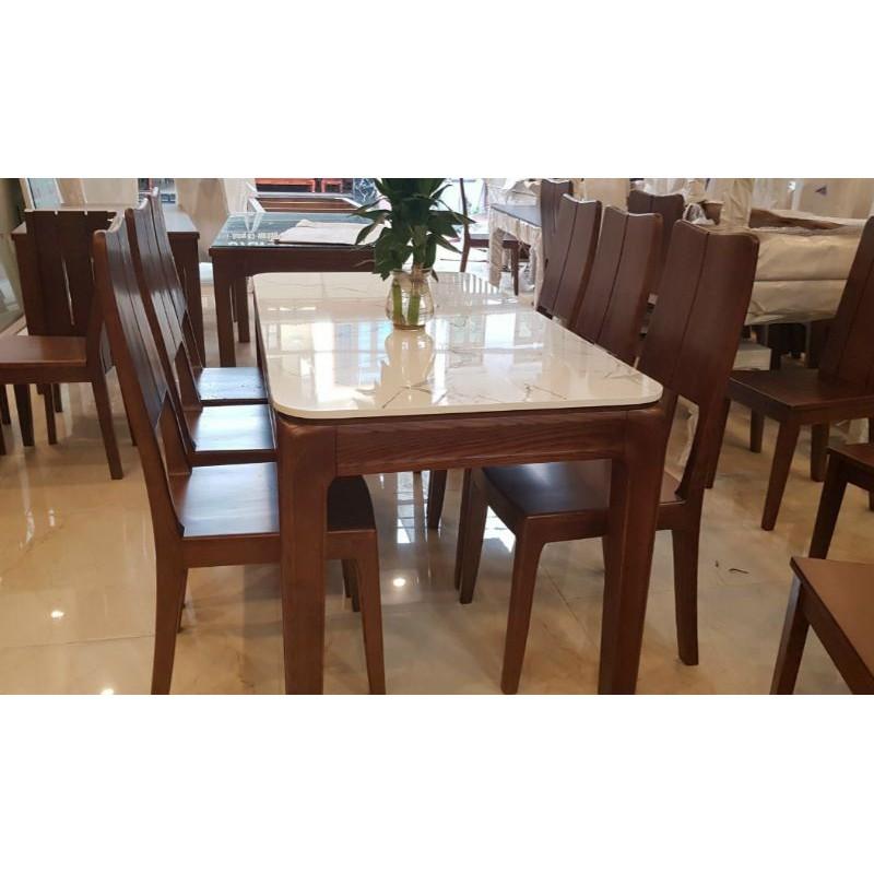 Bàn Ăn Hiện Đại Màu Óc Chó