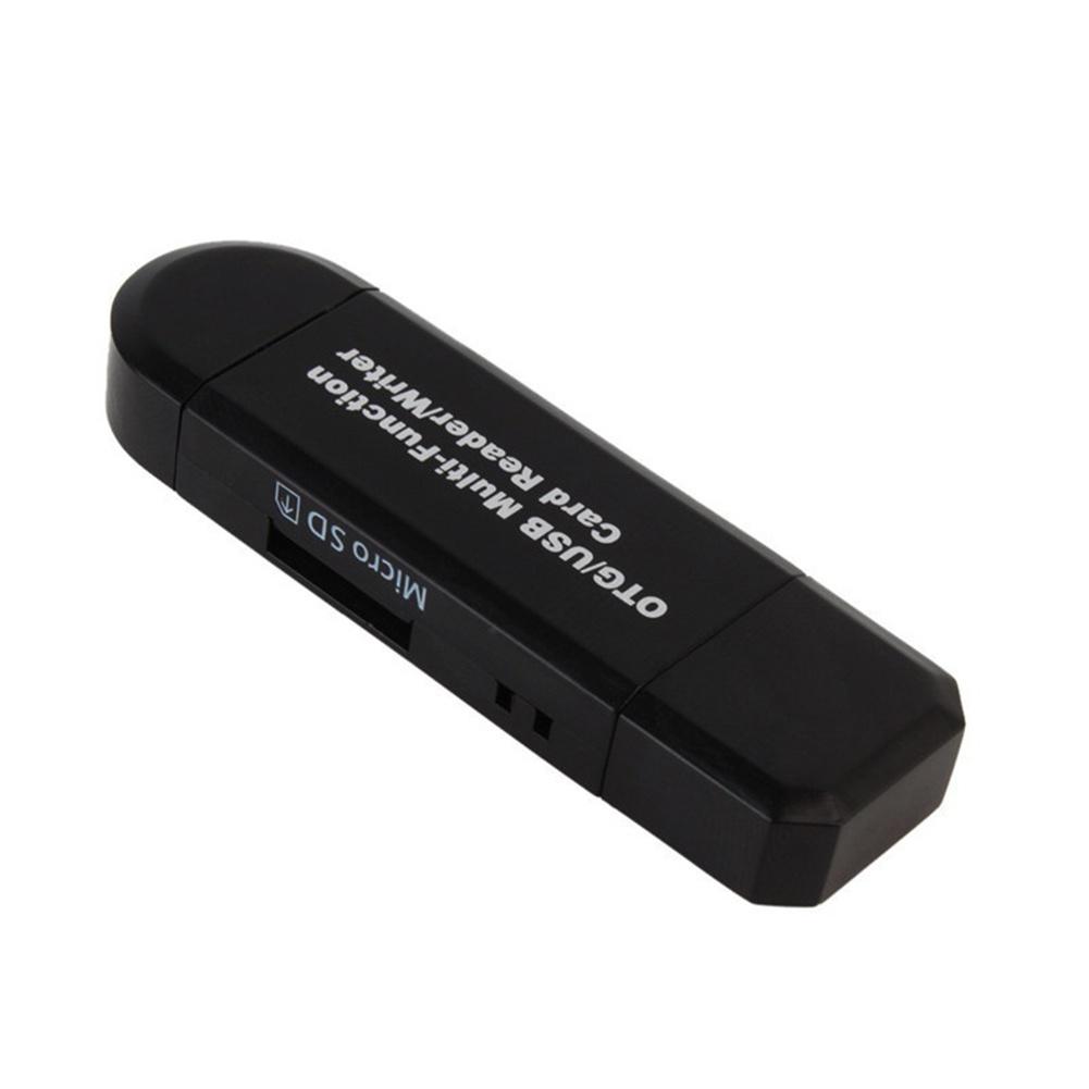 【ky】Portable High Speed Micro USB SD TF OTG Card Reader for Mobile Phone Laptop