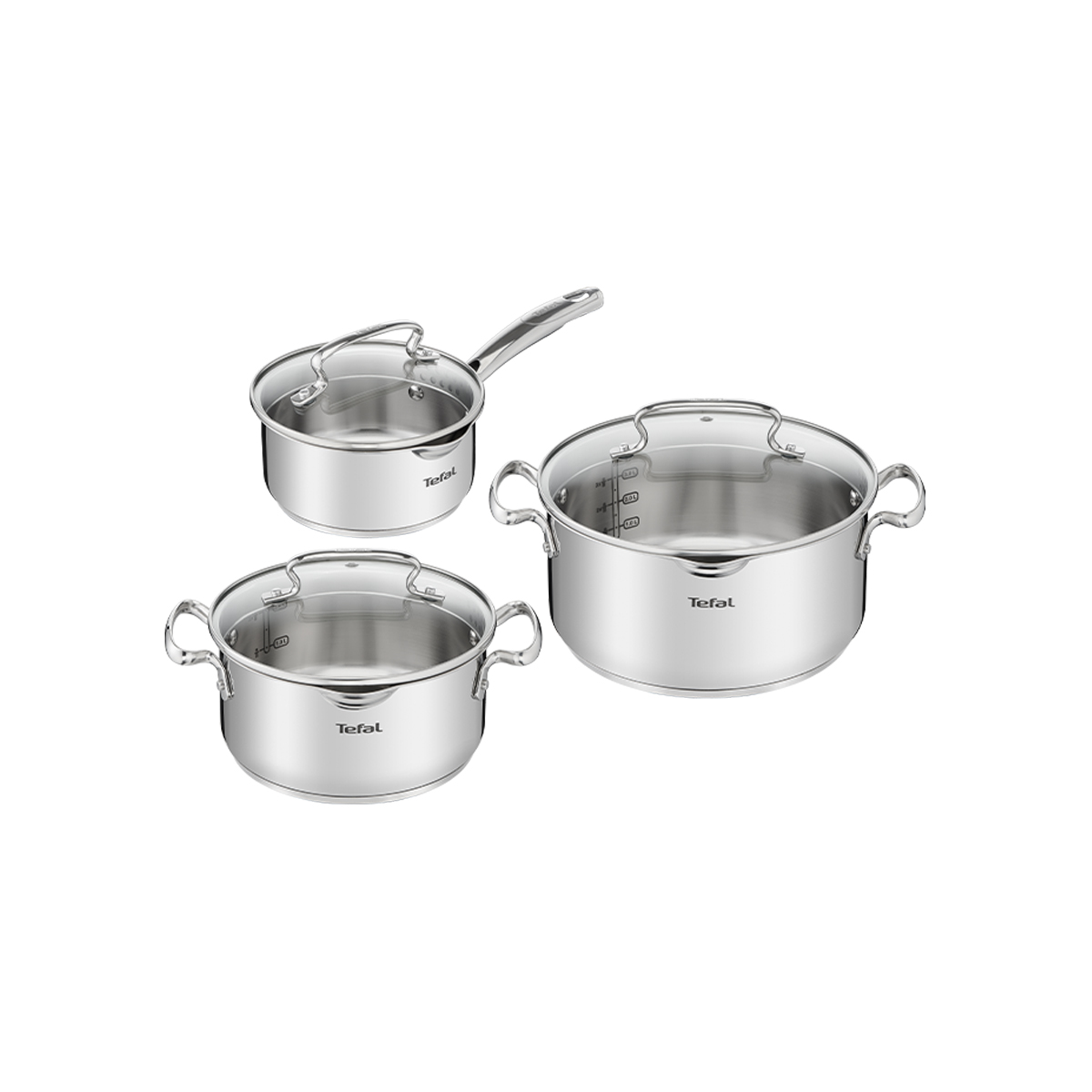 Bộ 3 nồi inox cao cấp Tefal Duetto Plus - Hàng chính hãng