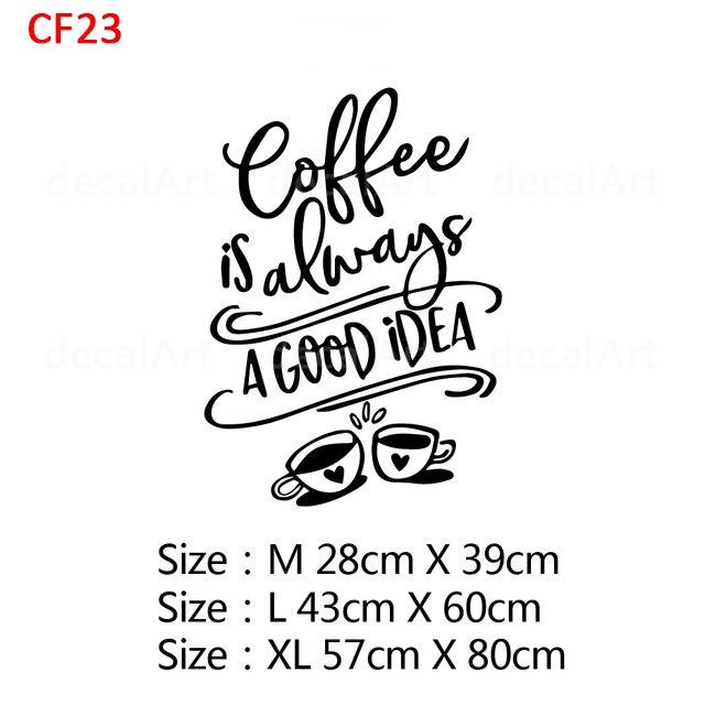 Decal trang trí tiệm cà phê