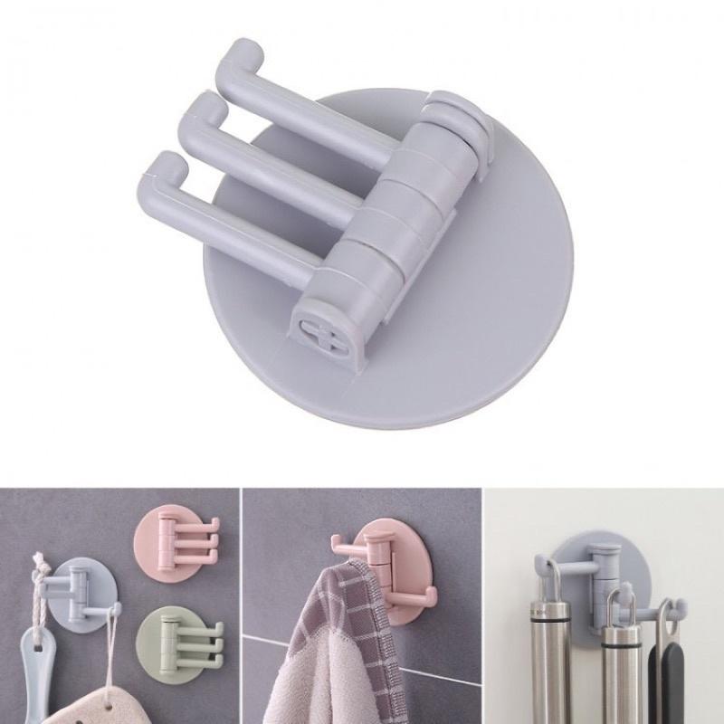 Móc Treo Đồ Dán Tường 3 Chấu Đa Năng Siêu Chắc