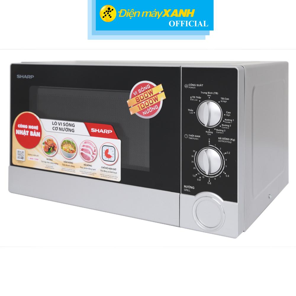 Lò vi sóng có nướng Sharp R-G302VN-S 23 lít - Hàng Chính Hãng