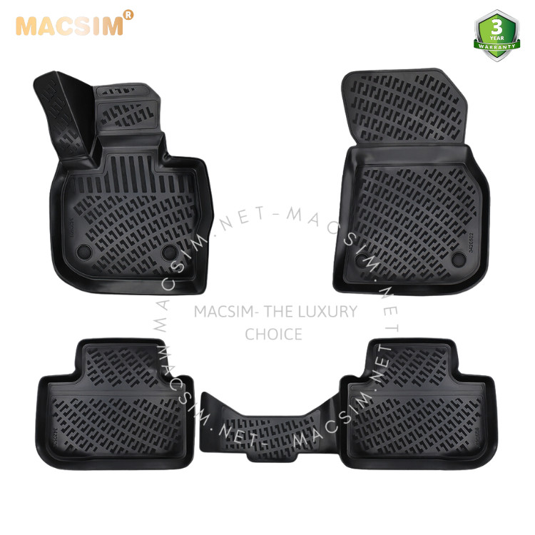 Thảm lót sàn ô tô nhựa TPU Silicon BMW X3 2017+ Nhãn hiệu Macsim