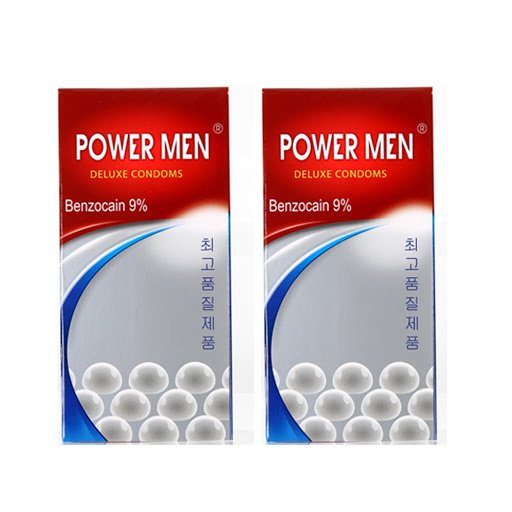 Combo 2 Hộp Bcs Power Men Chống Xuất Tinh Sớm Ngọc Trai Deluxe Condoms - Hàng Chính Hãng - Che Tên Sản Phẩm