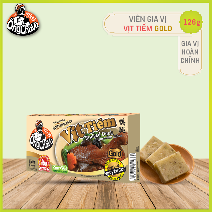 Viên Gia Vị Vịt Tiềm Ông Chà Và Gold 126gr (Braised Duck Seasoning Cubes)