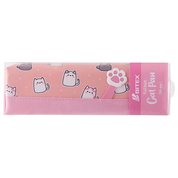 Bóp Viết Vải Cat Paw - Bitex PC-001 - Màu Hồng