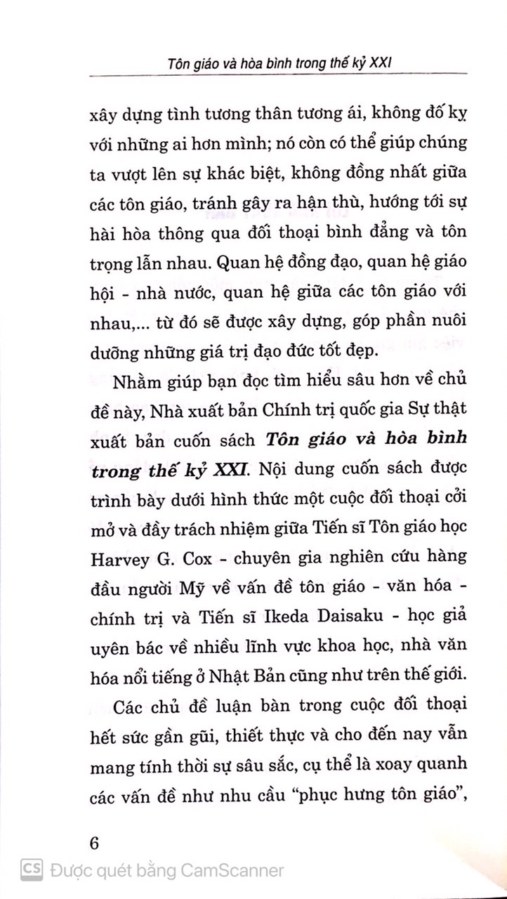 Tôn giáo và hòa bình trong thế kỷ XXI (Sách tham khảo)