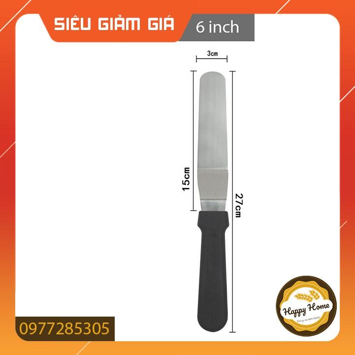 Dao chà láng bánh kem - trét kem bằng thép không gỉ 6 inch, 8 inch, 10 inch