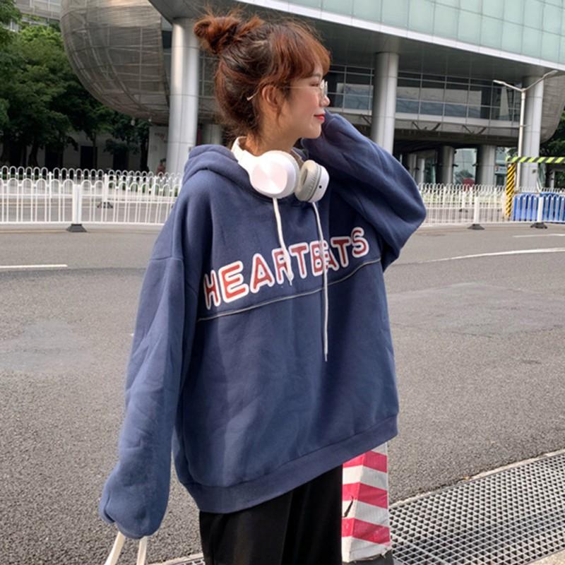 Áo hoodie Hàn Quốc phản quang in chữ