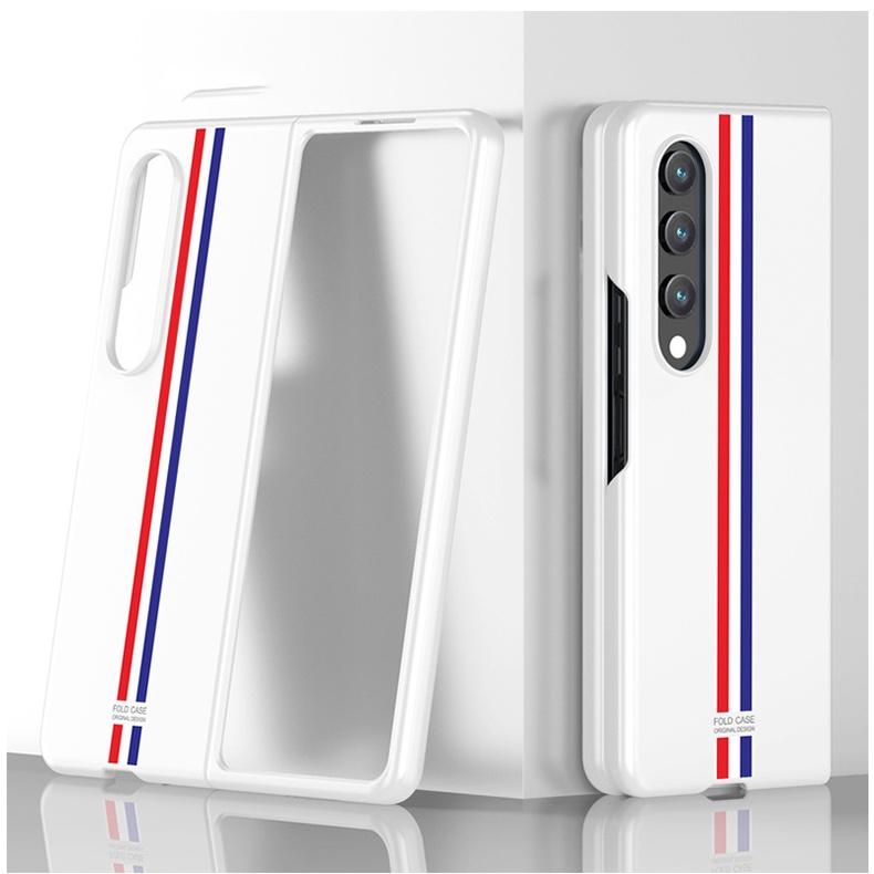 Ốp Lưng Da Họa Tiết Thom Browne Cho Samsung Galaxy Z FOLD 4