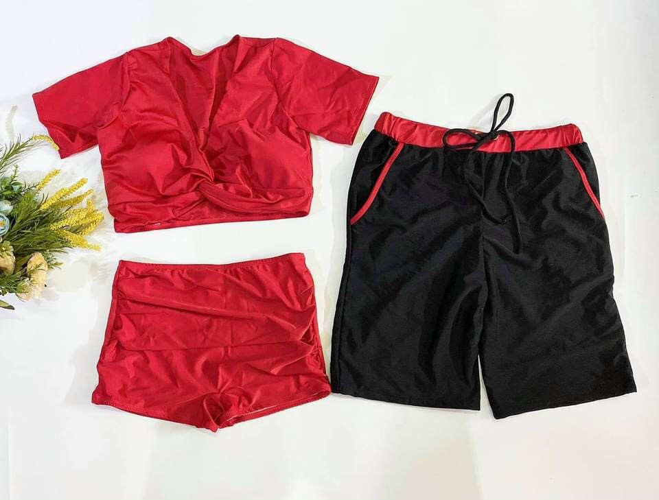 Set Đồ Bơi Nam Nữ 3 Mảnh