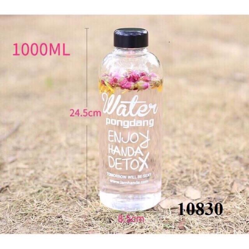 BÌNH NƯỚC DETOX 1000ML KÈM TÚI VẢI CỰC ĐẸP