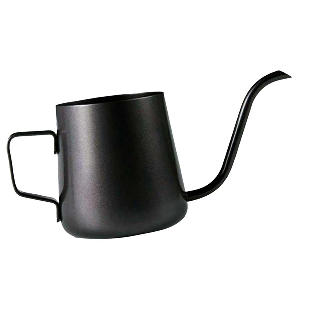 Gooseneck Narrow Spout Hand Drip Coffee Pot Stainless Steel Kettle 240ml