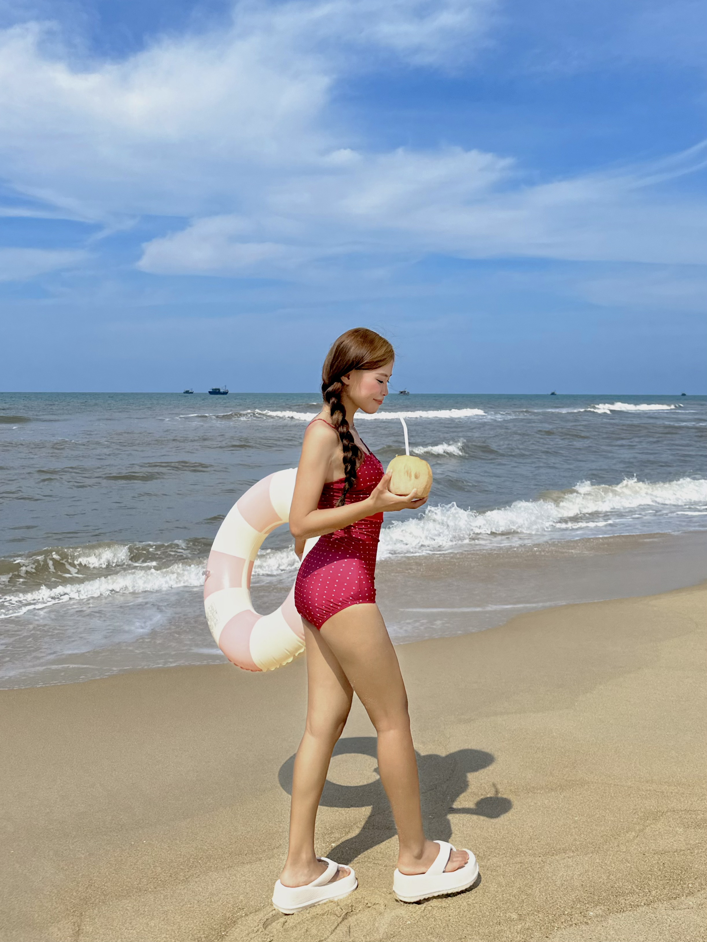 Circle Sassy đồ bơi liền thân monokini SOBIE