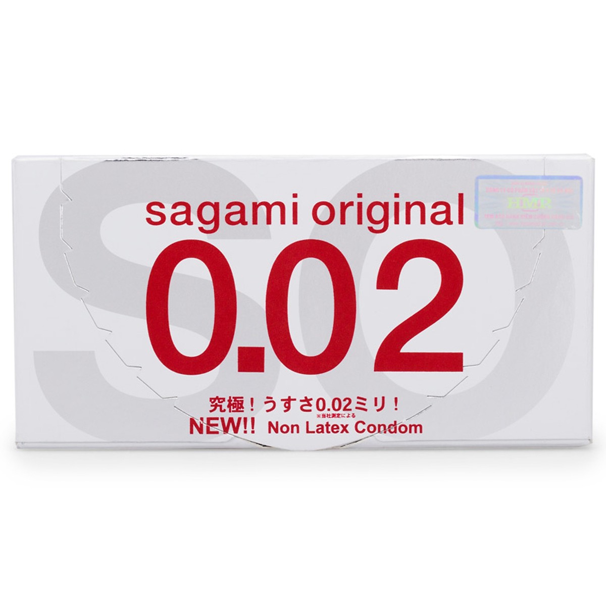 Bao Cao Su Sagami Original 0.02 - Hộp/2 chiếc + Tặng 1 Bao Cao Su Sagami