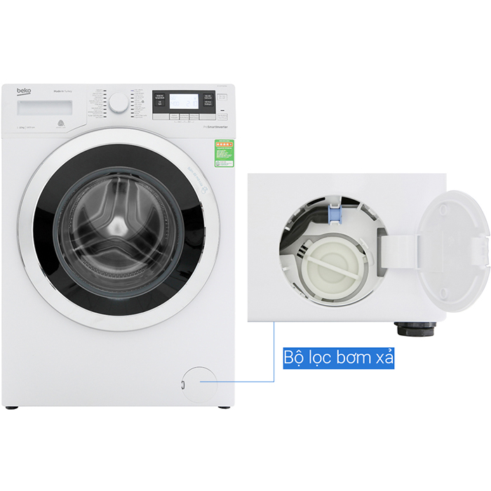 Máy giặt Beko Inverter 10 kg WY104764MW