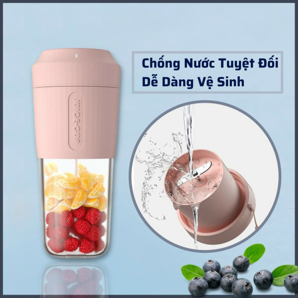 Máy xay sinh tố cầm tay chính hãng AHAHOME dung tích 450ml pin 3000mah công suất 50W