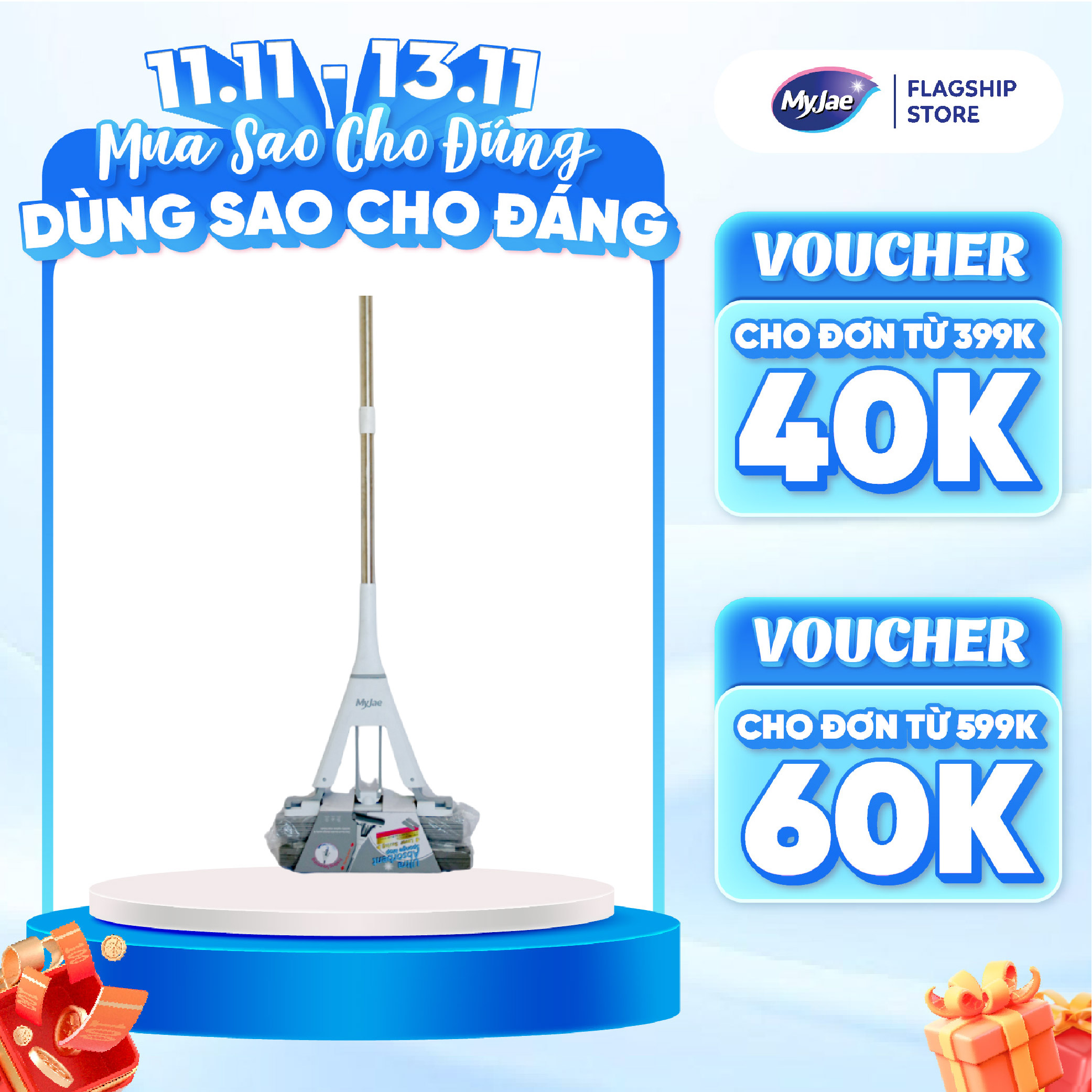 Cây Lau Nhà Mút Xốp Thấm Hút Nước PVA MyJae