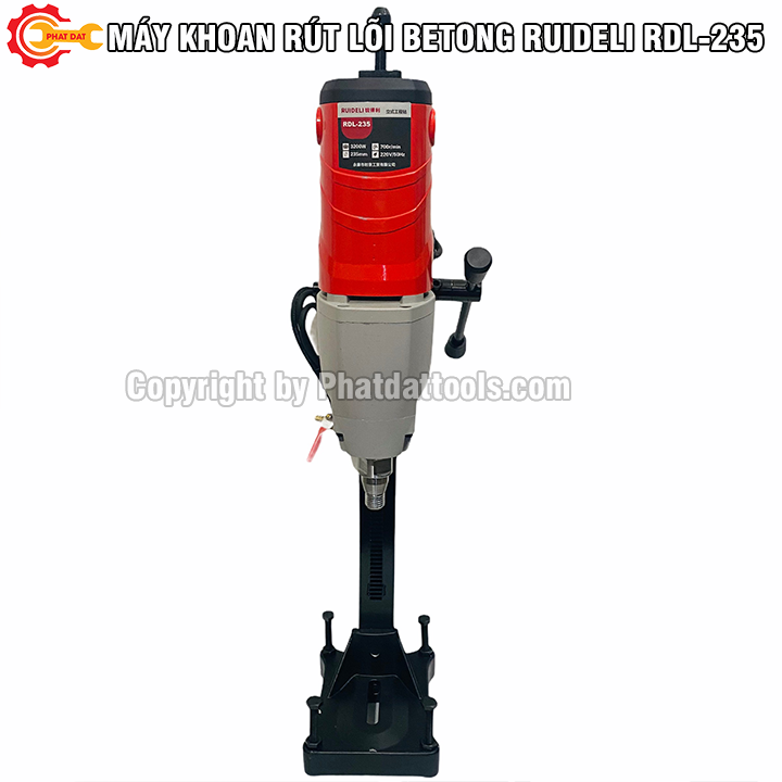 Máy khoan rút lõi Betong RUIDELI RDL-235-Lắp mũi tối đa 235mm-Công suất 3200W