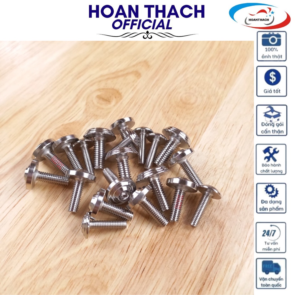 Bộ Ốc Áo Mẫu Thái Inox 304 cho xe máy Wave RSX (20 con), HOANTHACH SP017373