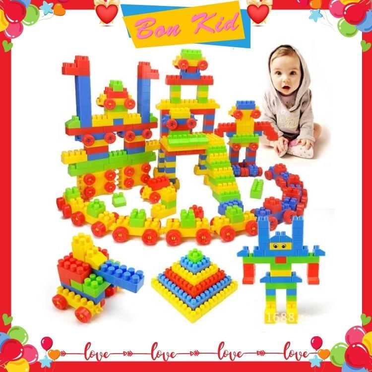 Đồ chơi lắp ghép xếp hình 130 chi tiết loại to cho bé phát triển trí tuệ