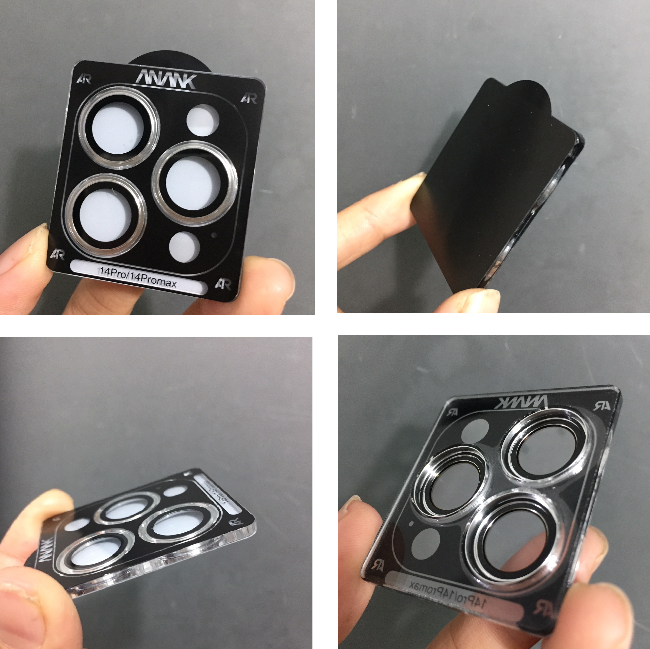 Cụm cường lực viền hợp kim titan dán camera cho iP 14 Pro / 14 Pro Max ANANK AR _ Hàng chính hãng