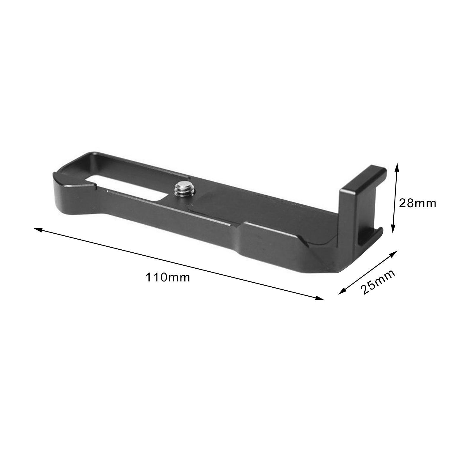 Camera L Bracket, L Plate Cold Shoe Side Mount Accessories ,1/4" Threads Microphone Cold Shoe Bracket for G7x Tripod ,Stable, Professional