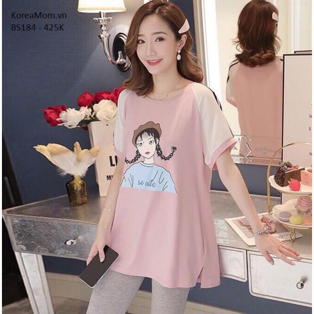 Bộ bầu cao cấpchất đẹp 100% cottonsiêu mát siêu mềm siêu mịn, thấm hút mồ hôi Free size 43~68kg