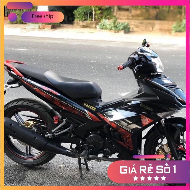 Tem rời dành cho xe ex 150 Y15zr đỏ đen Crom