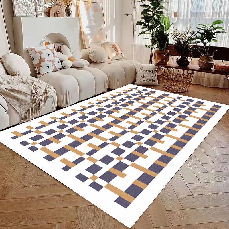 Thảm Trải Sàn Trang Trí Phòng Khách/Phòng Ngủ/Ban Công Kiểu Dáng Đơn Giản