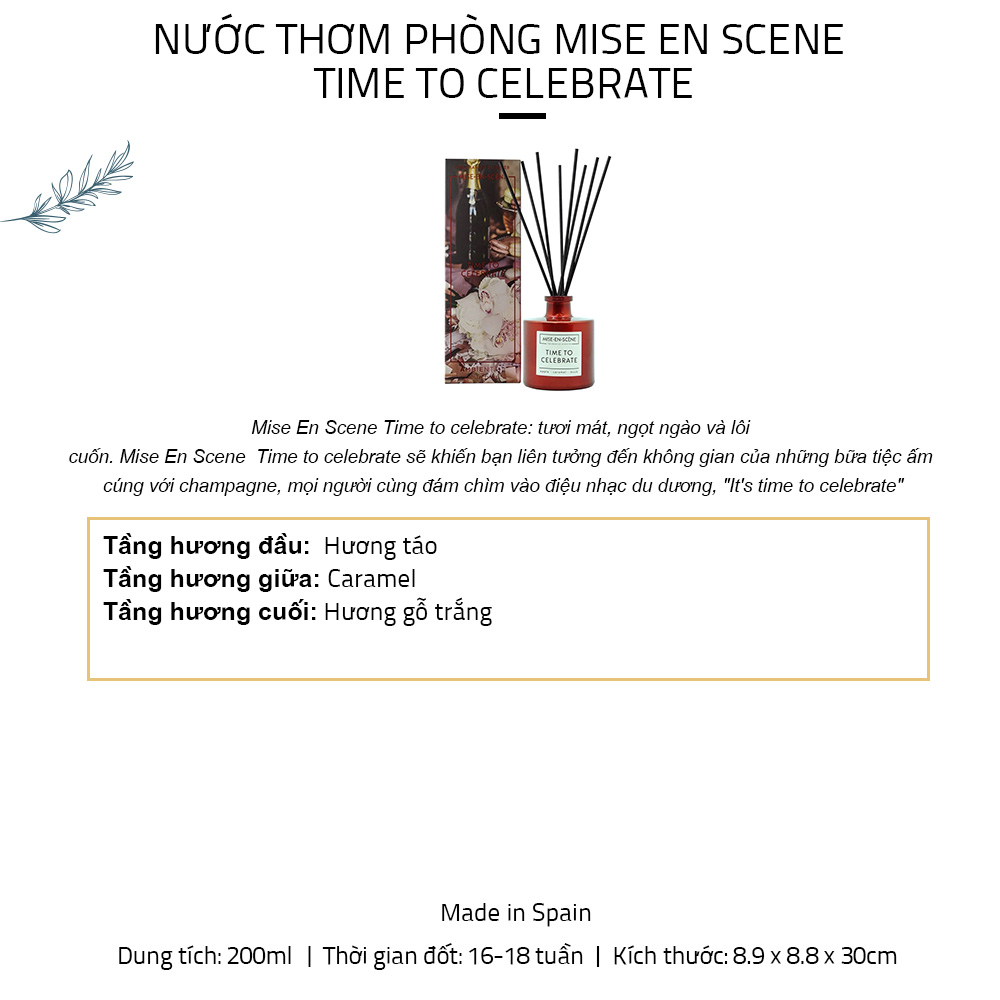 Nước thơm phòng khuếch tán Ambientair Mise-En-Scène