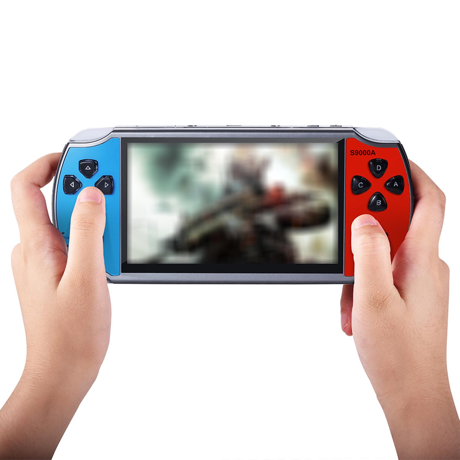 S9000A 5in Handheld Video Game Console Handheld Games for Kids Adults Built-in 5000 Games Rechargeable Battery