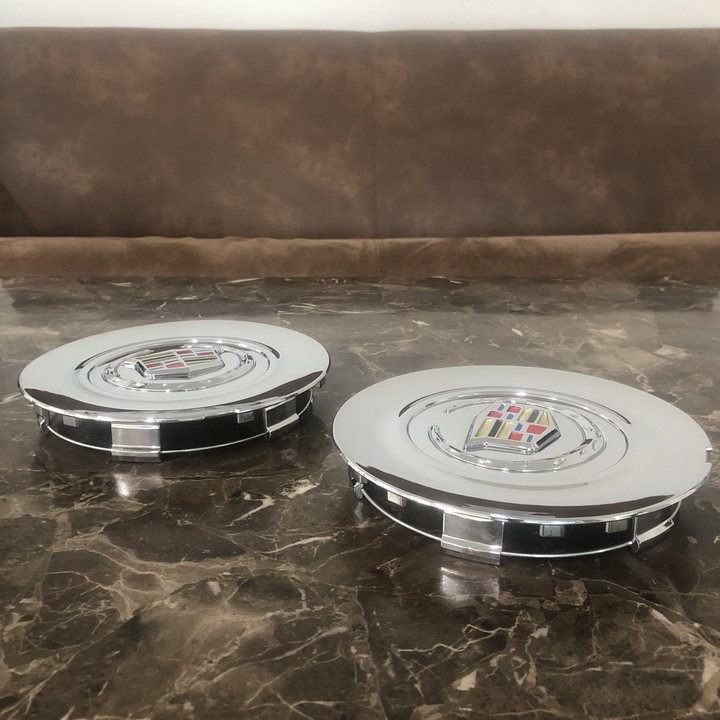 01 chiếc Logo chụp mâm, ốp lazang bánh xe ô tô Cadillac Escalade 2015-2019 mã KDLK-012