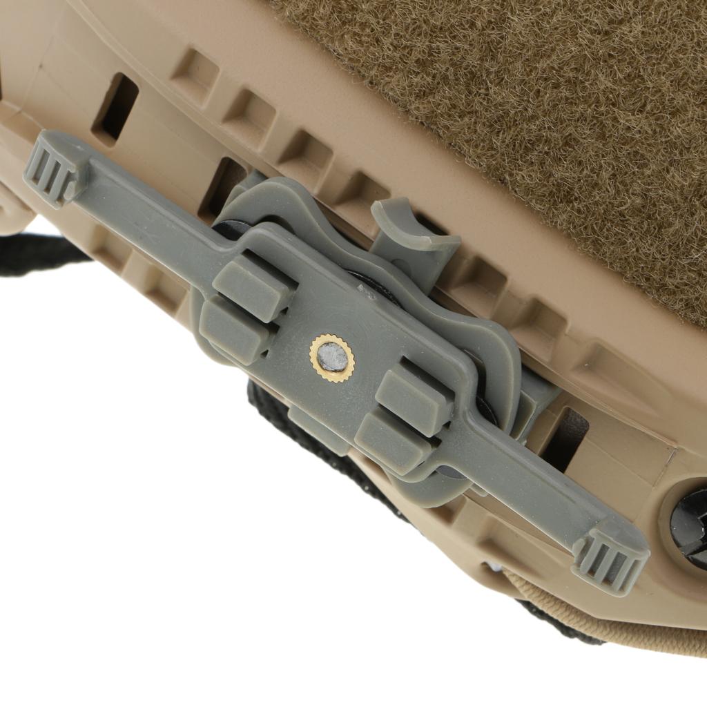 Tactical Helmet Mount Adapter onto FAST Rail HD Camera Bracket Black