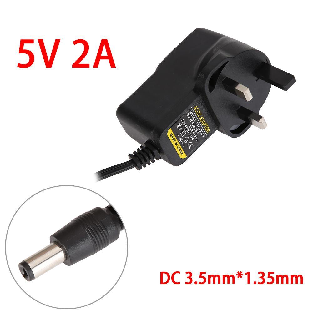 AC 110-240V Sang DC 5V 2A Cắm Tường Adapter Sạc 3.5Mm * 1.35Mm bộ Chuyển Đổi Nguồn Điện Chuyển Đổi Tiêu Chuẩn Âu/EU/Anh/Mỹ