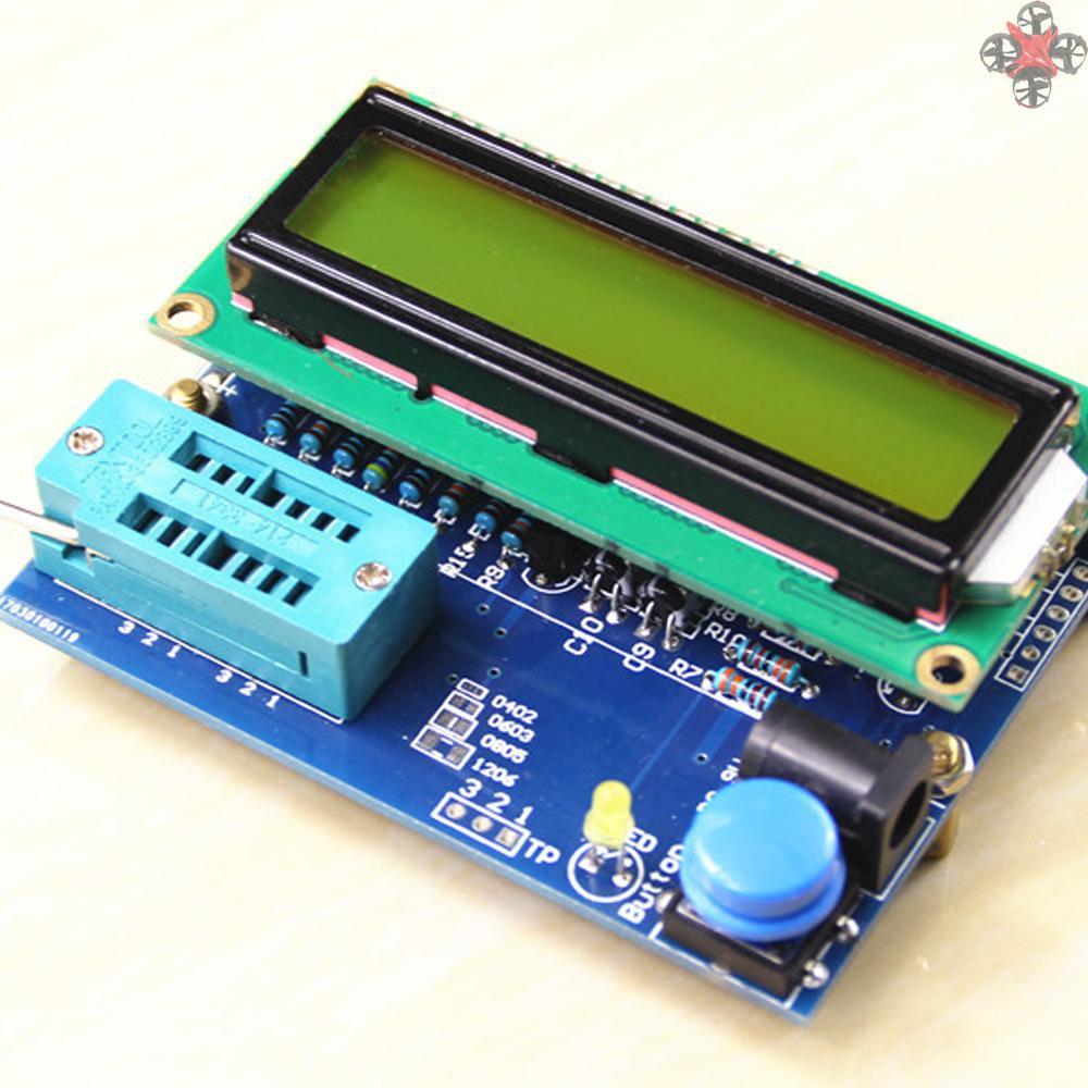 CTOY Multifunctional Transistor Tester DIY Kit Resistor Capacitor Triode Electronic Measurement with Acrylic Shell and Parts Set