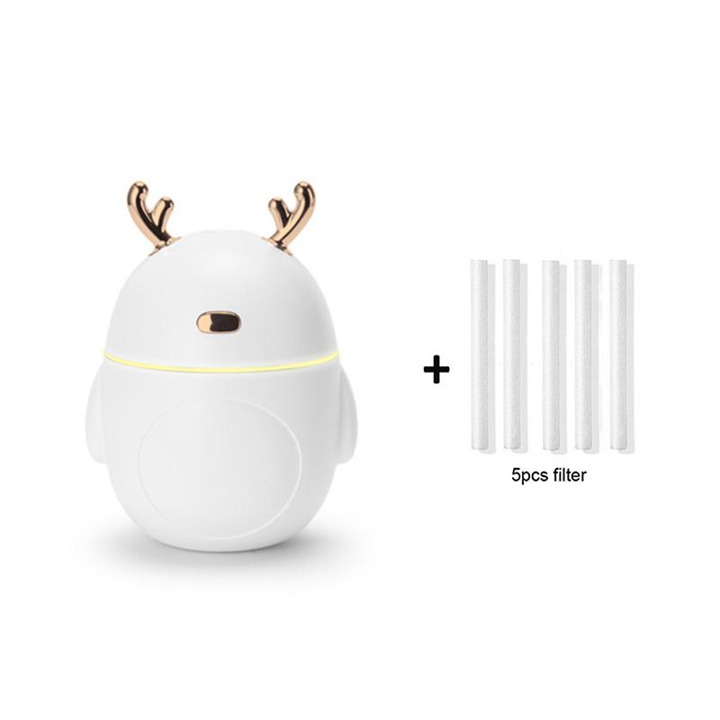 Máy tạo ẩm không khí mini 320ml, máy khuếch tán tinh dầu dễ thương, máy khuếch tán hương thơm phòng USB, máy phun sương siêu âm cho văn phòng gia đình