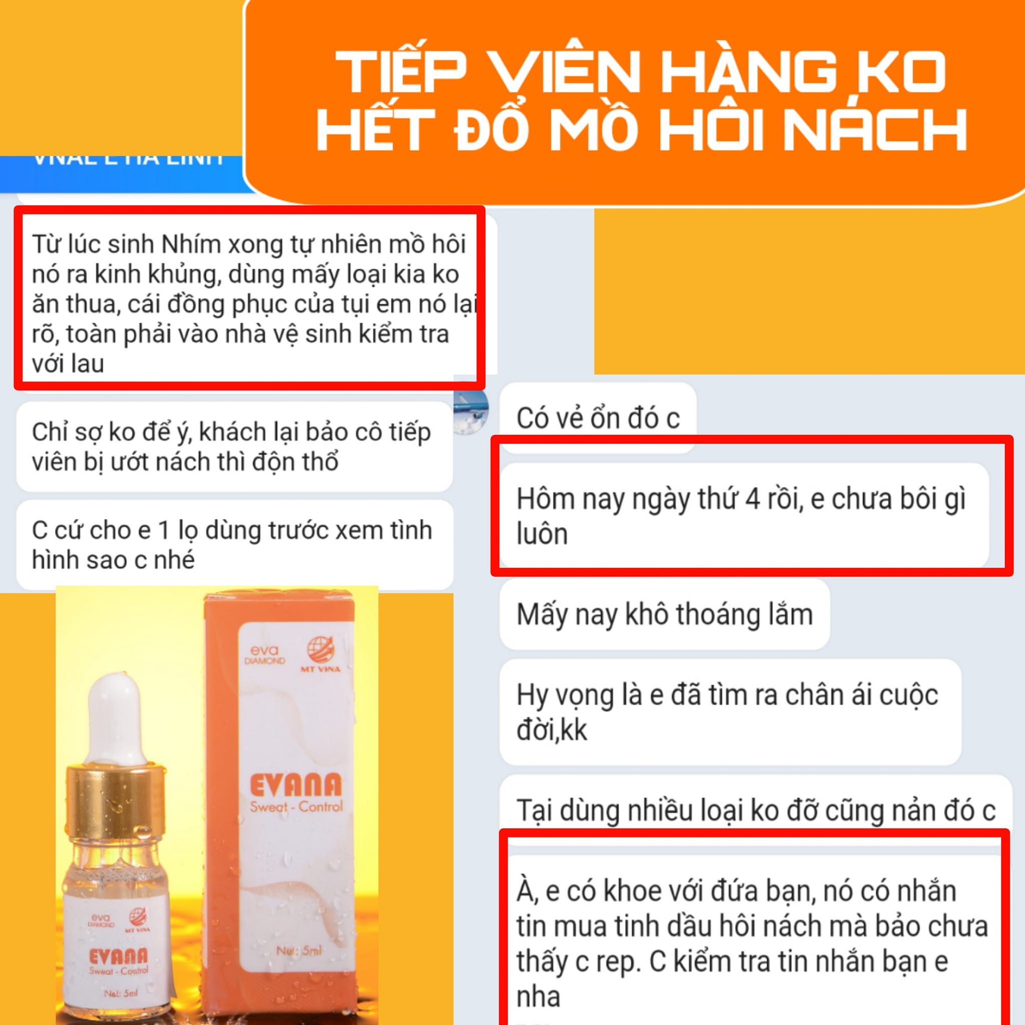 Combo 2 Serum hôi nách hôi chân Evana