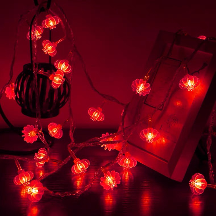 Dây Lồng Đèn Trang Trí Bóng Đèn Led Nháy Trang Trí Dịp Lễ, Tết - Hàng Loại 1 - Chính Hãng MINIIN