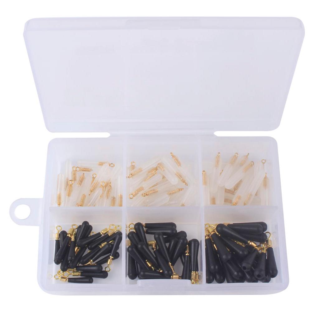 120pcs/lot Silicone Stopper Head Float Seat Throw Line Fishing Float Bobbers