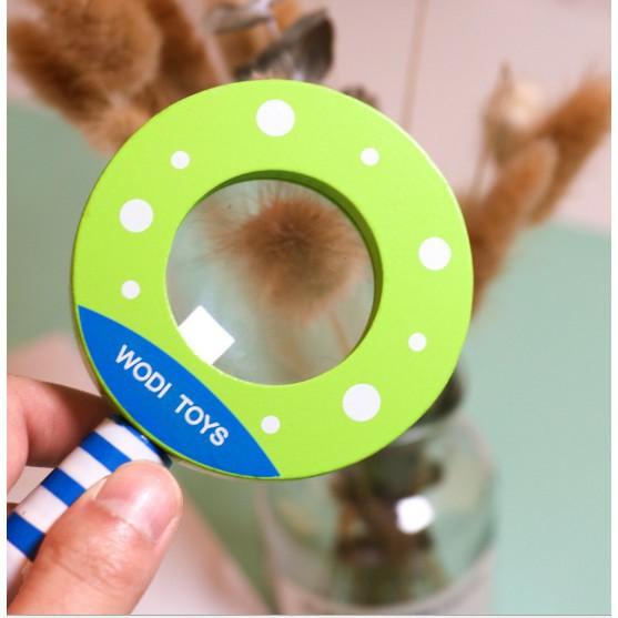 Đồ Chơi Kính Lúp Bằng Gỗ Cầm Tay Cho Bé Thỏa Sức Khám Phá