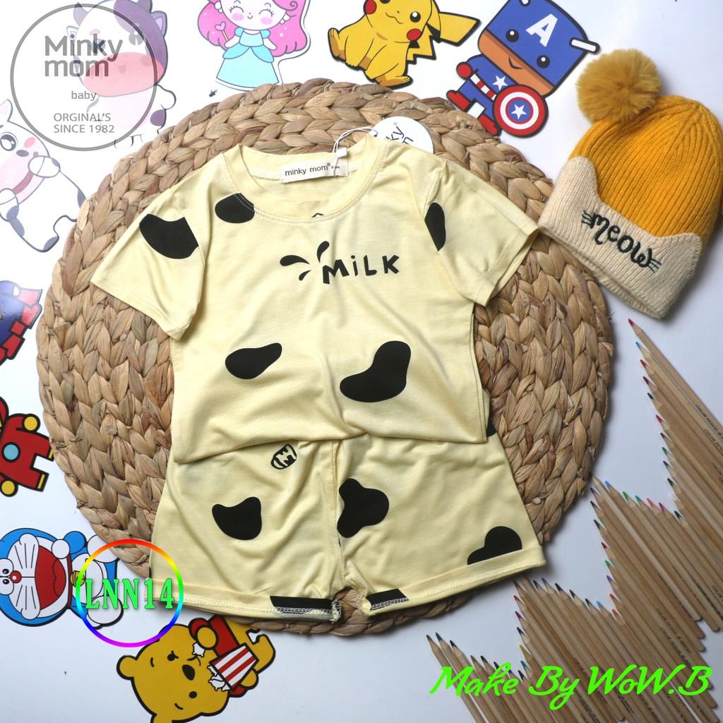 Bộ Cộc Tay Bò Sữa LNN14 Đồ Bộ Thun Lạnh Cao Cấp Mềm Mịn Thoáng Mát Dễ Chịu, Thoải Mái Cho Bé