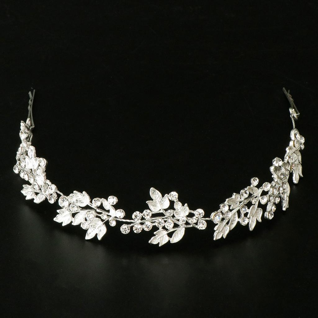 Bridal Rhinestone Flower Tiara Crown Hairband Wedding Party Hair Costume A