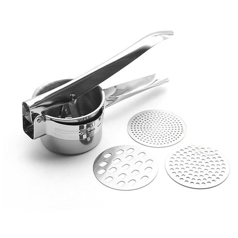 Dụng cụ ép củ quả, làm sợi bún đa năng 3 vỉ khuôn