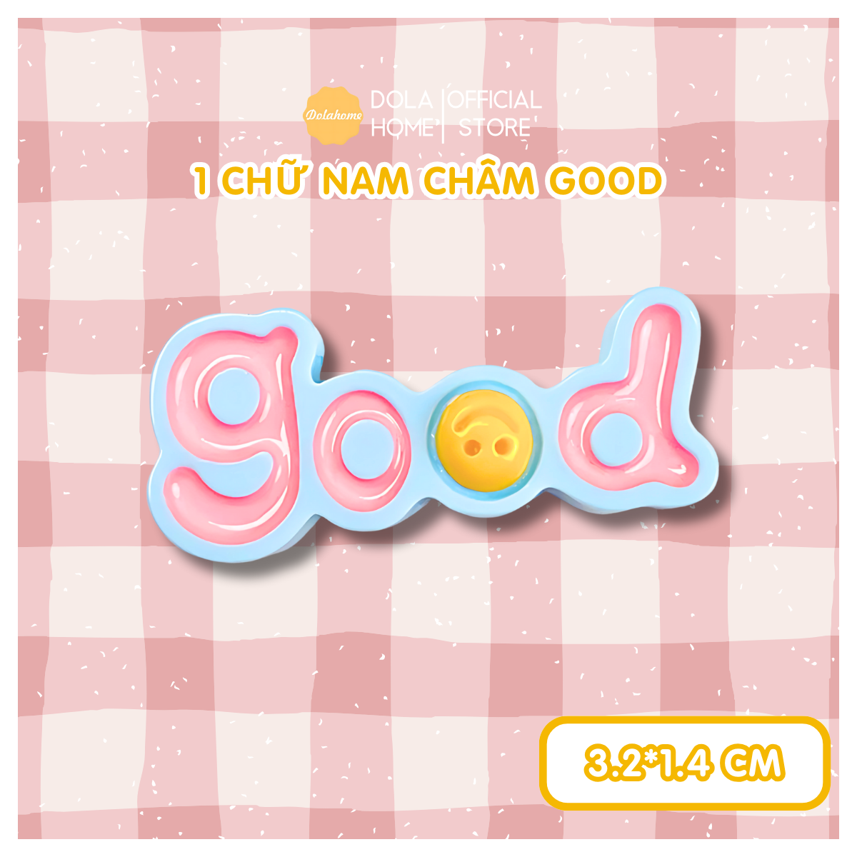 Nam châm tủ lạnh chữ cái sáng tạo Dola Home nam châm dán đính sticker, giấy note, quà lưu niệm, quà handmade