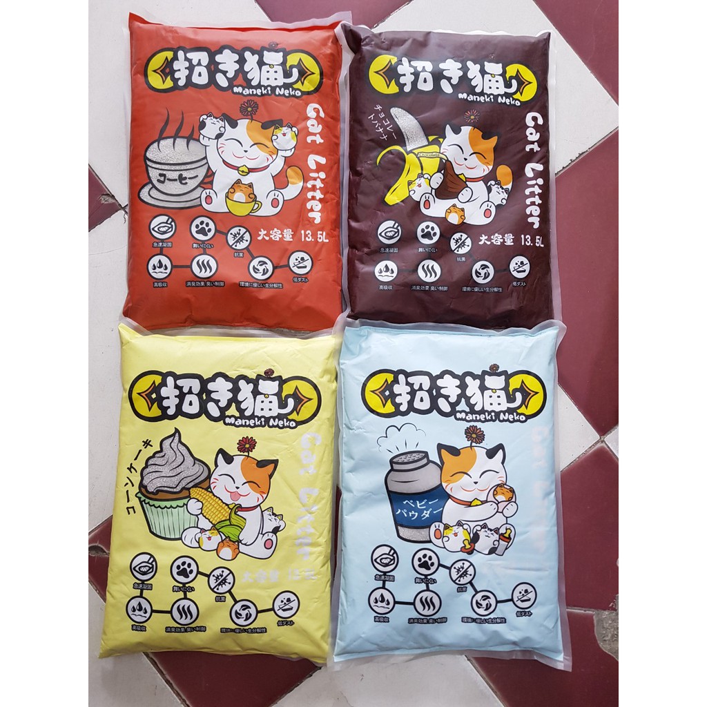 Cát Vệ Sinh Cho Mèo Cát Nhật Maneki Neko Túi 5L