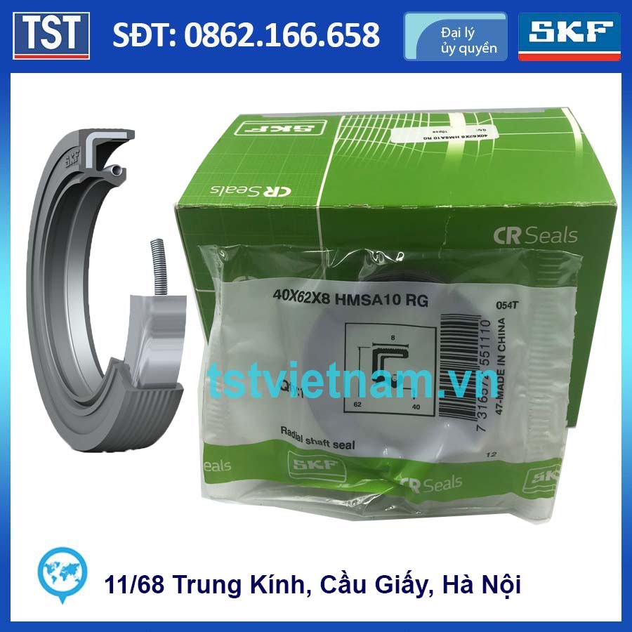 Phớt chắn dầu SKF 40x62x8 HMSA10 RG